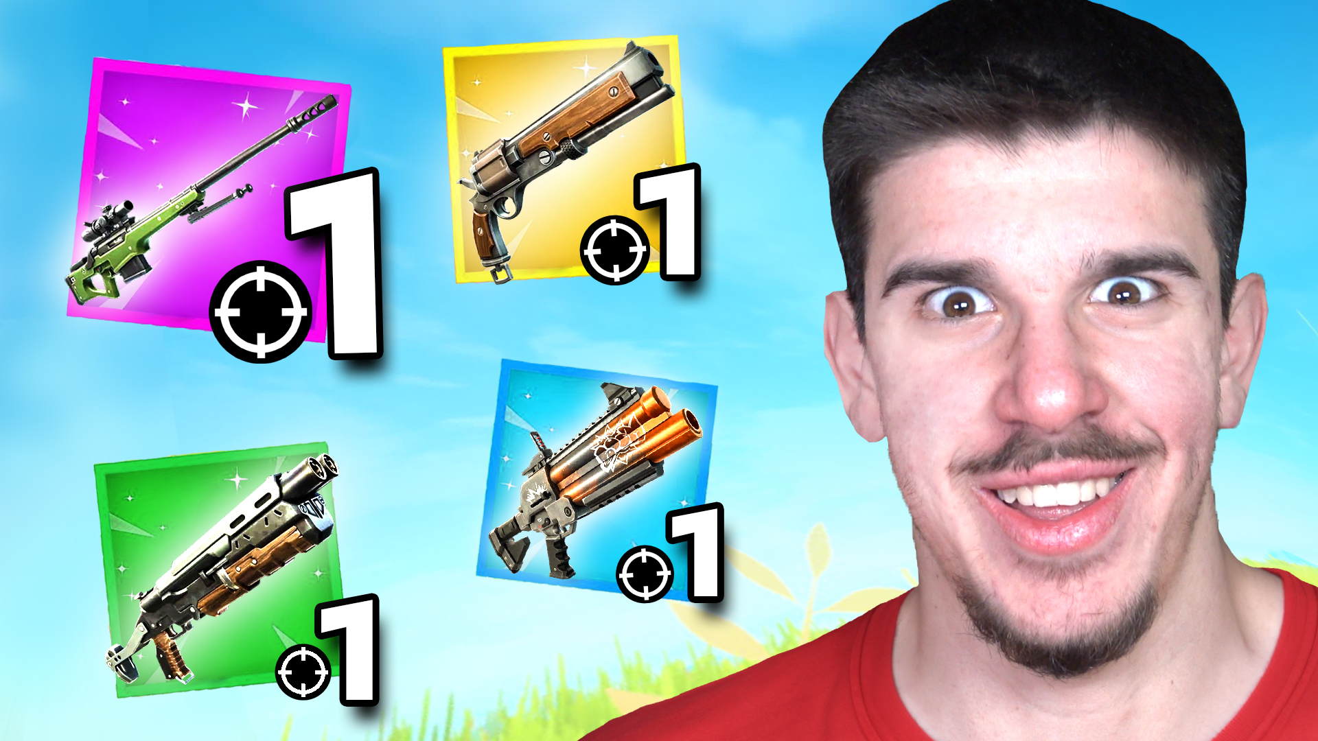 1 Elimination with EVERY Weapon in ONE Game!